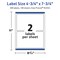 Avery TrueBlock Matte White Paper Labels, 4-3/4" x 7-3/4" Rectangle
